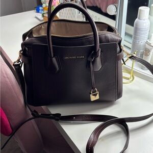 Michael Kors Chocolate Leather Satchel